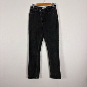 Abercrombie & Fitch Faded Black The 90's Slim Straight Ultra High Rise Jeans Siz
